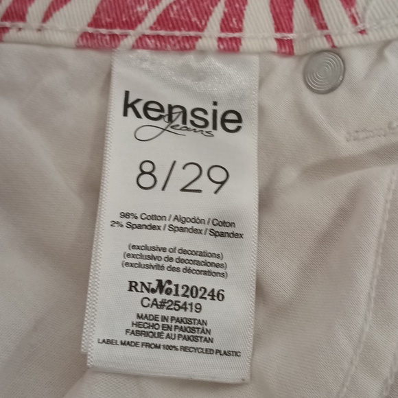 Kensie jeans the skirt destress frayed hem stretch casual women's size 8 / 29 - Picture 3 of 9